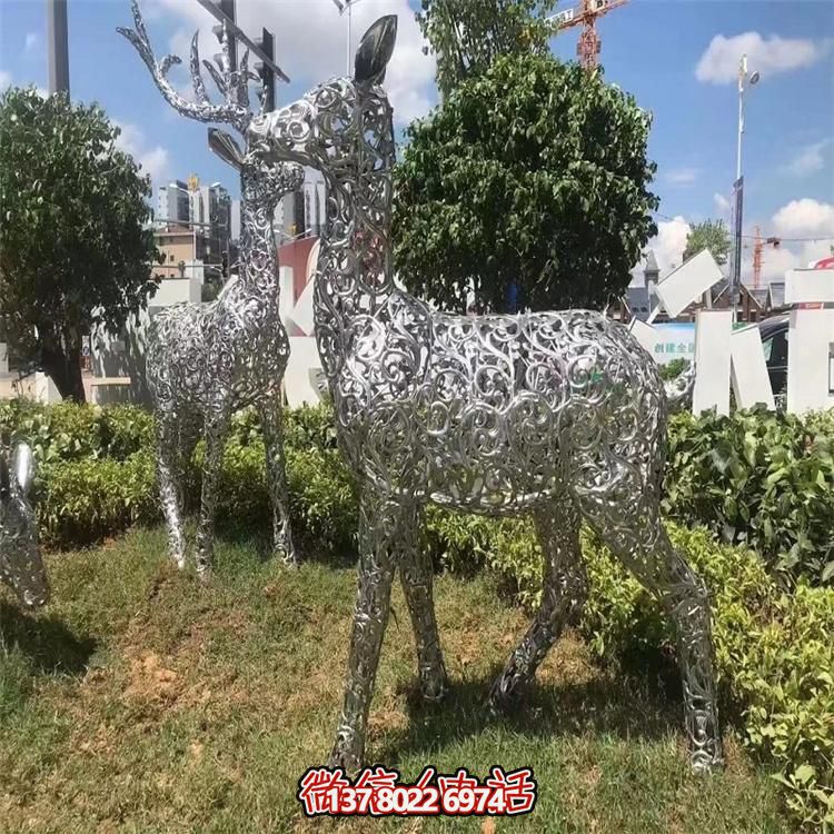 LED梅花鹿雕塑照明，景觀照明設計體驗