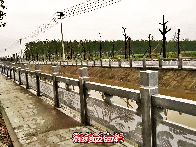 美化城市河道，完美防護欄桿，大理石裝飾