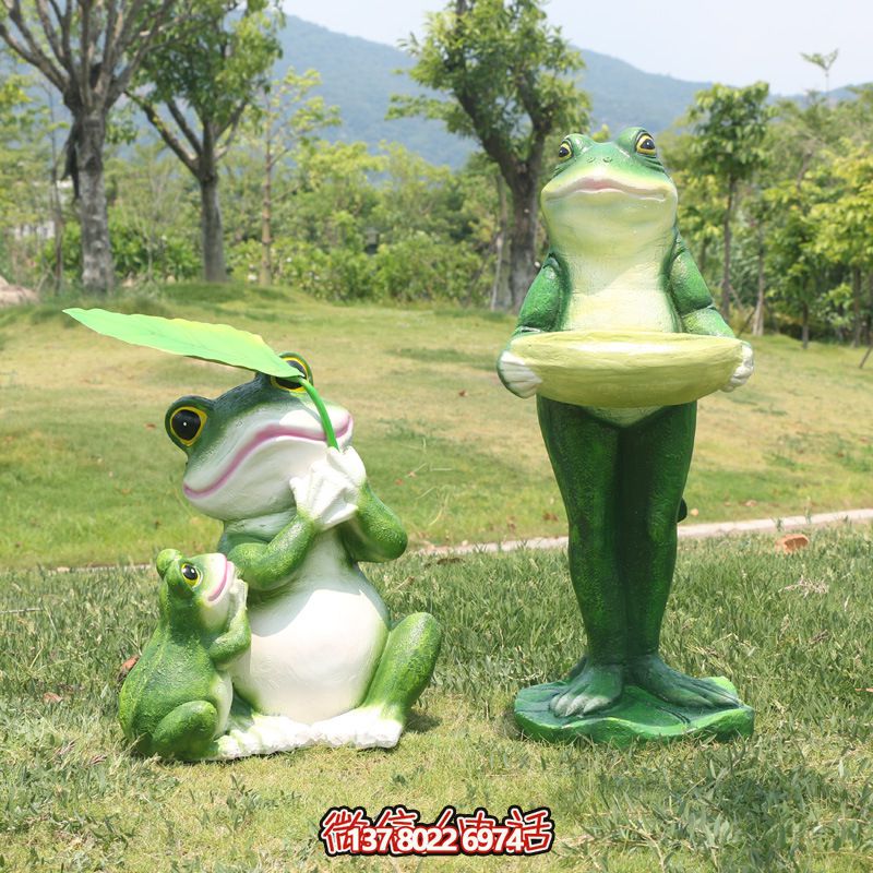 玻璃鋼創(chuàng)意青蛙雕塑，給游樂園帶來新的游樂體驗(yàn)