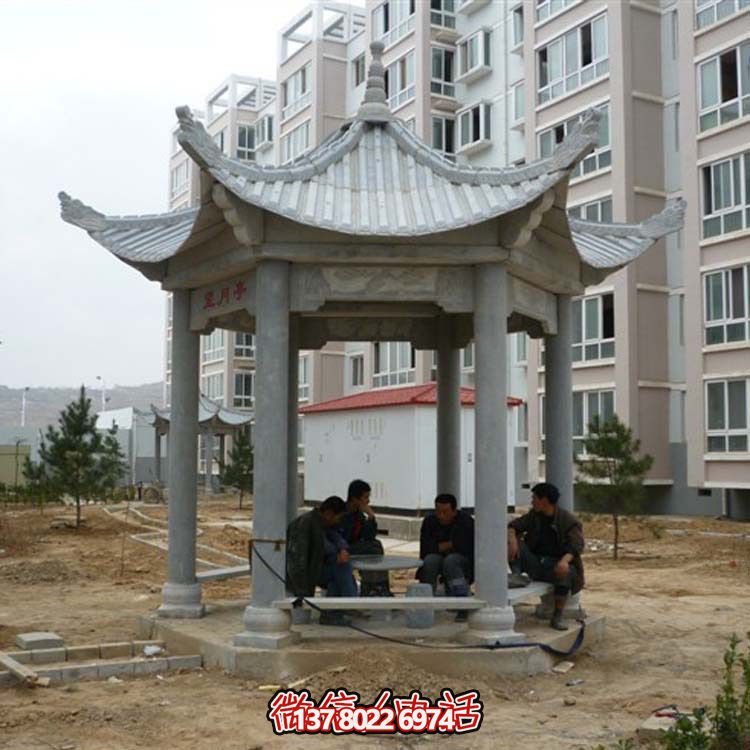 古典風(fēng)情涼亭，點綴小區(qū)廣場，讓您休閑身心