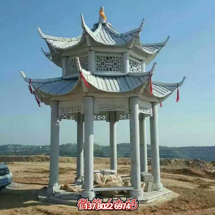 中式雙層涼亭，傳承傳統(tǒng)文化美學