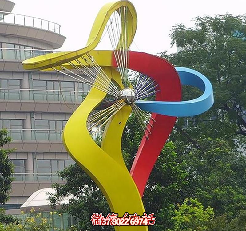 不銹鋼大型風(fēng)車(chē)雕塑