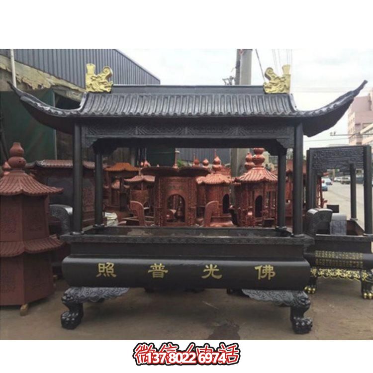 精美銅雕香爐，裝點(diǎn)您的景區(qū)、寺廟、戶外